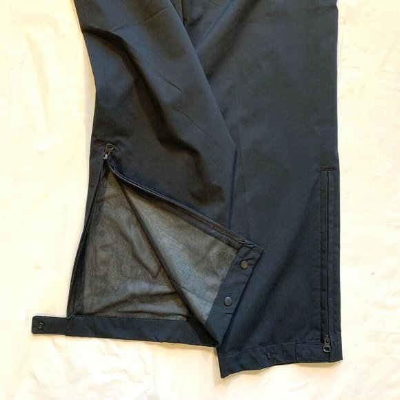 Nike Hypershield Waterproof Golf Pants Womens XS Rain Lined Ankle Zip Black NEW - Picture 8 of 12